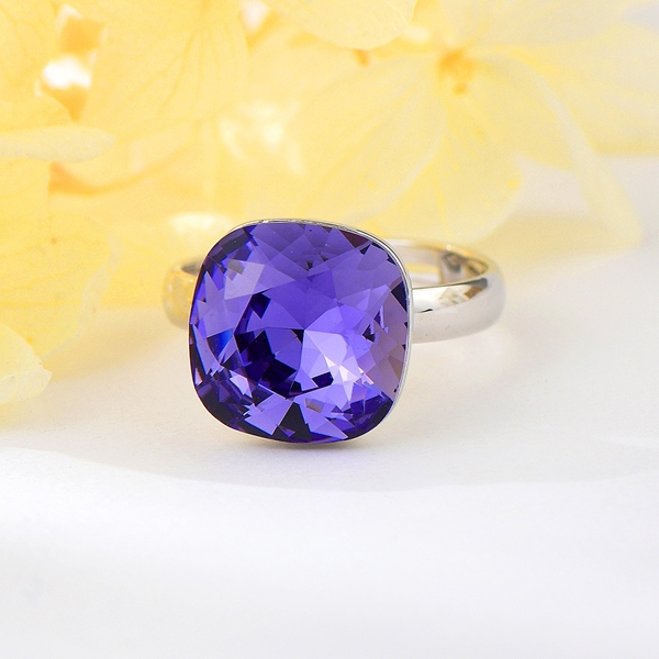 Picture of Zinc Alloy Purple Adjustable Ring from Certified Factory