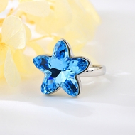 Show details for Beautiful Swarovski Element Platinum Plated Fashion Ring