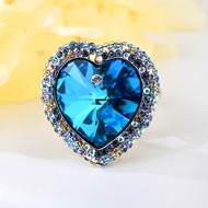 Show details for Good Quality Swarovski Element Love & Heart Fashion Ring