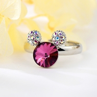 Show details for Bear Platinum Plated Adjustable Ring with Fast Shipping