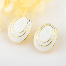 Show details for Zinc Alloy Enamel Stud Earrings at Great Low Price