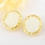 Picture of Great Value White Classic Stud Earrings with Full Guarantee