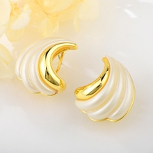 Show details for Distinctive Zinc Alloy Resin Stud Earrings for Her