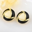 Show details for Designer Gold Plated Medium Stud Earrings with No-Risk Return