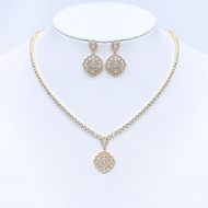 Show details for Impressive White Luxury 2 Piece Jewelry Set with Low MOQ