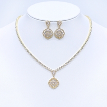 Show details for Impressive White Luxury 2 Piece Jewelry Set with Low MOQ