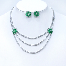 Show details for Nice Cubic Zirconia Luxury 2 Piece Jewelry Set