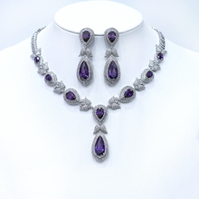 Show details for Copper or Brass Platinum Plated 2 Piece Jewelry Set with Full Guarantee