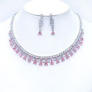 Show details for Buy Platinum Plated Medium 2 Piece Jewelry Set with Wow Elements