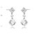 Picture of Famous Cubic Zirconia 925 Sterling Silver Dangle Earrings