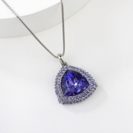 Show details for Amazing Swarovski Element Zinc Alloy Pendant Necklace
