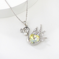 Show details for Bling Medium Swarovski Element Pendant Necklace