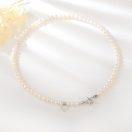 Show details for Brand New White Classic Long Chain Necklace with SGS/ISO Certification