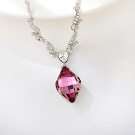 Show details for Good Swarovski Element Geometric Pendant Necklace