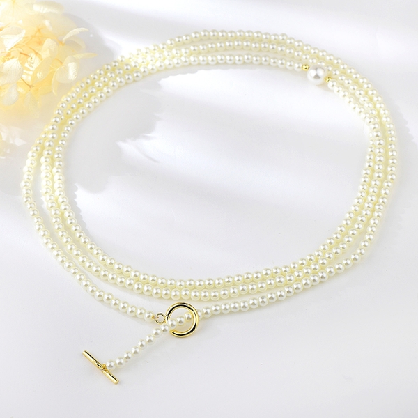 Picture of Amazing shell pearl White Long Chain Necklace