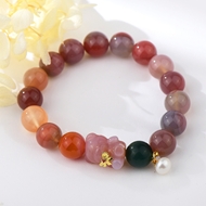 Show details for Good Quality Agate Colorful Fashion Bracelet