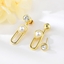 Show details for Unique Cubic Zirconia White Dangle Earrings