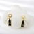 Picture of Fancy Small White Dangle Earrings