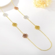 Show details for Nickel Free Multi-tone Plated Zinc Alloy Fashion Sweater Necklace with Easy Return