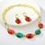 Picture of Sparkly Big Resin 2 Piece Jewelry Set