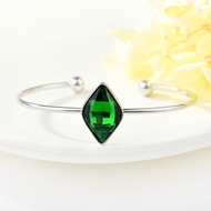 Show details for Zinc Alloy Geometric Cuff Bangle at Great Low Price