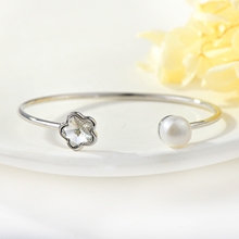 Show details for Brand New White Gold Plated Cuff Bangle with SGS/ISO Certification