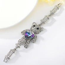 Show details for Hypoallergenic Gold Plated Swarovski Element Fashion Bangle with Easy Return