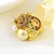 Picture of Delicate Artificial Pearl Gold Plated Fashion Ring