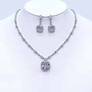 Show details for Irresistible White Copper or Brass 2 Piece Jewelry Set As a Gift