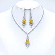 Show details for Beautiful Cubic Zirconia Luxury 2 Piece Jewelry Set
