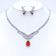 Show details for Copper or Brass Luxury 2 Piece Jewelry Set in Exclusive Design