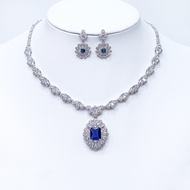Show details for Luxury Platinum Plated 2 Piece Jewelry Set at Super Low Price