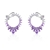 Picture of Brand New Purple Big Big Hoop Earrings with SGS/ISO Certification