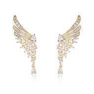 Picture of Bulk Gold Plated Wing Dangle Earrings Exclusive Online