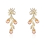Show details for Unusual Big White Dangle Earrings