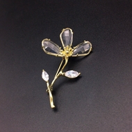 Show details for Latest Big Platinum Plated Brooche at Factory Price