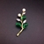 Picture of Low Cost Gold Plated Green Brooche Factory Direct