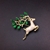 Picture of Most Popular Cubic Zirconia Gold Plated Brooche