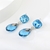 Picture of Blue Swarovski Element Pearl Dangle Earrings Factory Direct Supply