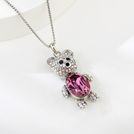 Show details for Beautiful Swarovski Element Platinum Plated Pendant Necklace