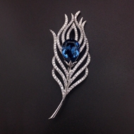 Show details for Copper or Brass Swarovski Element Brooche with 3~7 Day Delivery