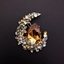 Show details for Copper or Brass Swarovski Element Brooche of Original Design