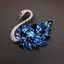Show details for Staple Swarovski Element swan Brooche