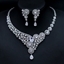 Show details for Shop Platinum Plated White 2 Piece Jewelry Set with Fast Delivery