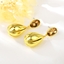 Show details for Famous Big Gold Plated Dangle Earrings