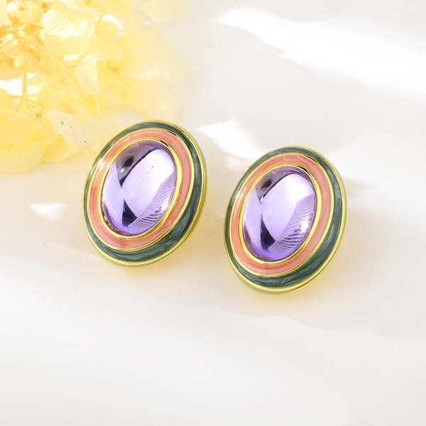 Picture of Bulk Gold Plated Zinc Alloy Big Stud Earrings Exclusive Online