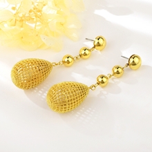 Show details for Eye-Catching Gold Plated Dubai Dangle Earrings with Member Discount