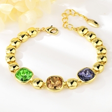 Show details for Low Price Gold Plated Colorful Fashion Bracelet from Trust-worthy Supplier