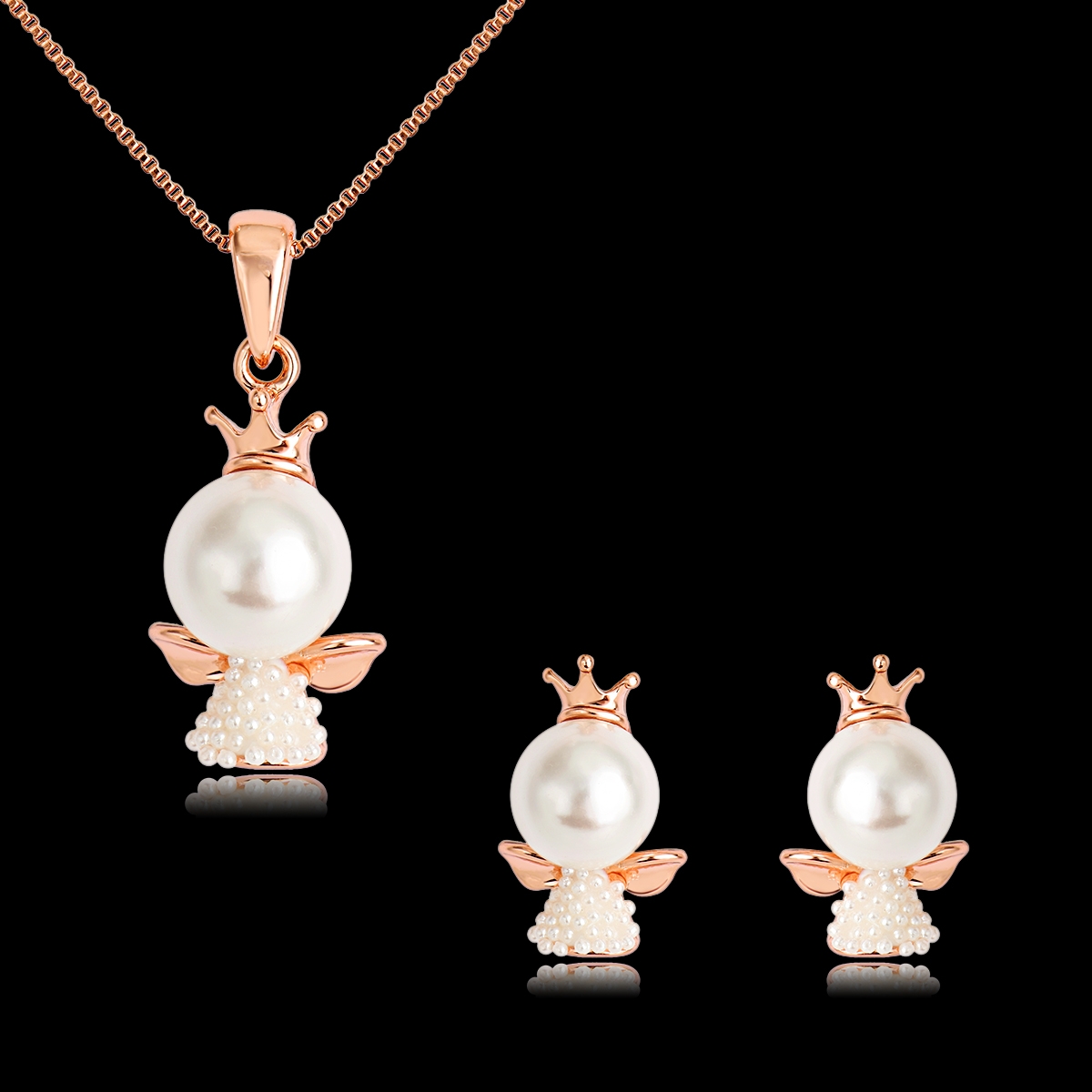 Artificial Pearl Classic 2 Piece Jewelry Set From Reliable Factory