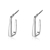 Picture of 999 Sterling Silver Platinum Plated Stud Earrings from Certified Factory